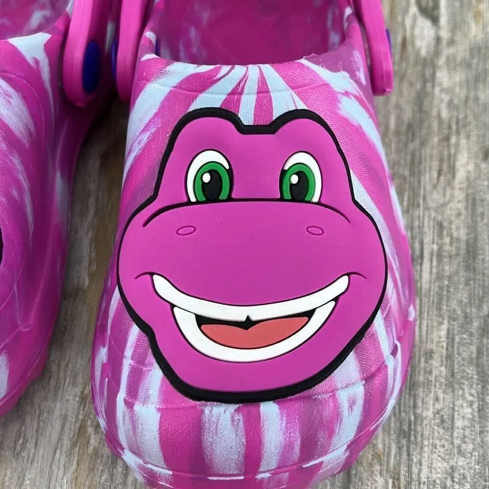 Toddler Baby Barney Dinosaur Clogs Sandals Shoes Size 7-8 - Picture 3 of 12